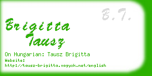 brigitta tausz business card